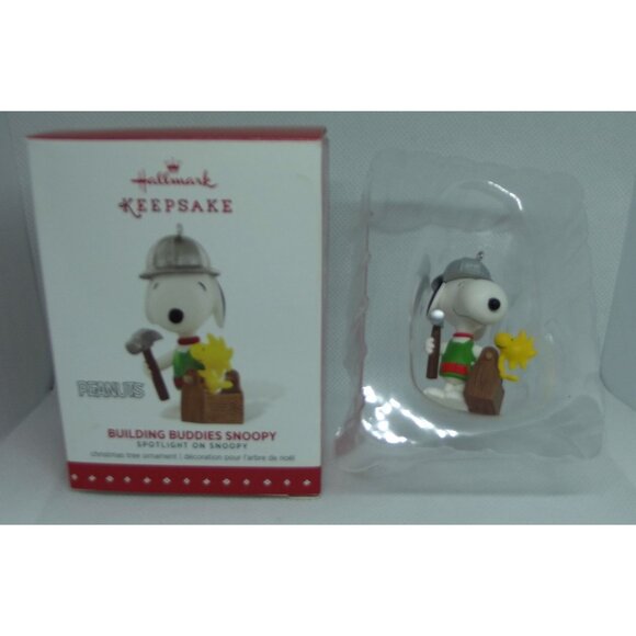 Hallmark Keepsake Ornament 2015 Building Buddies Spotlight Snoopy Peanuts 18th - Picture 5 of 12